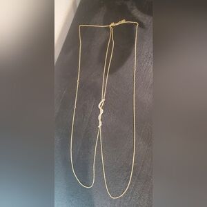 Elegant Gold Snake Pendant Bodychain